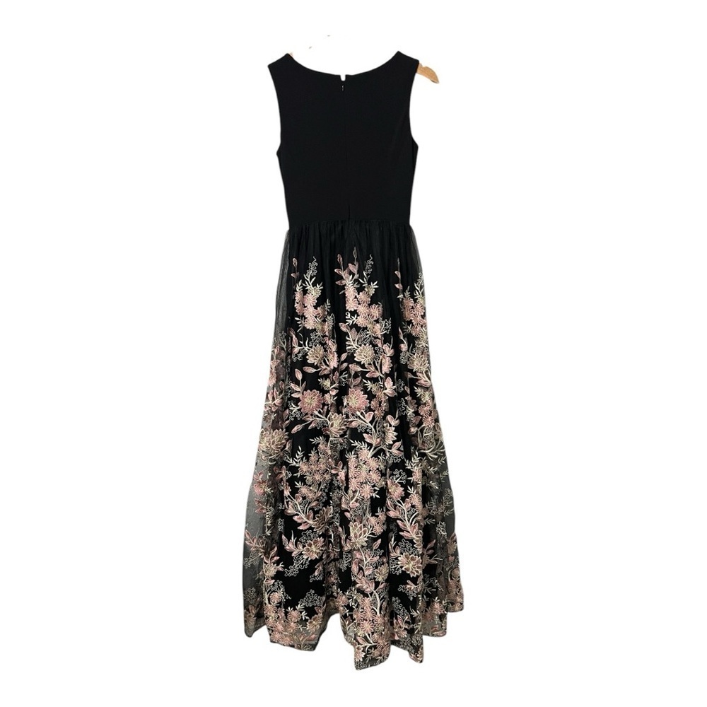Morgan & Co. Mesh Evening Dress Gown Maxi Embroidered Sister Of Bride 1 - Picture 6 of 8